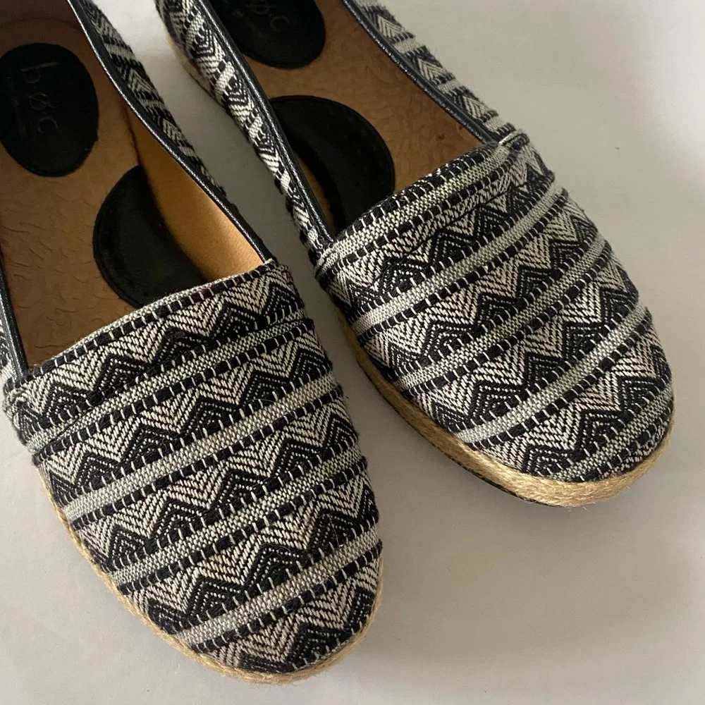 B.O.C. Aztec Print Slip On Espadrille Shoes
